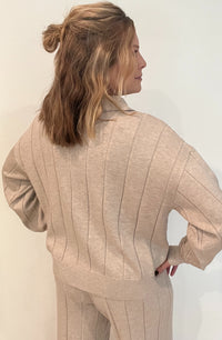 Birchbend Ribbed Sweater-Beige-Final Sale