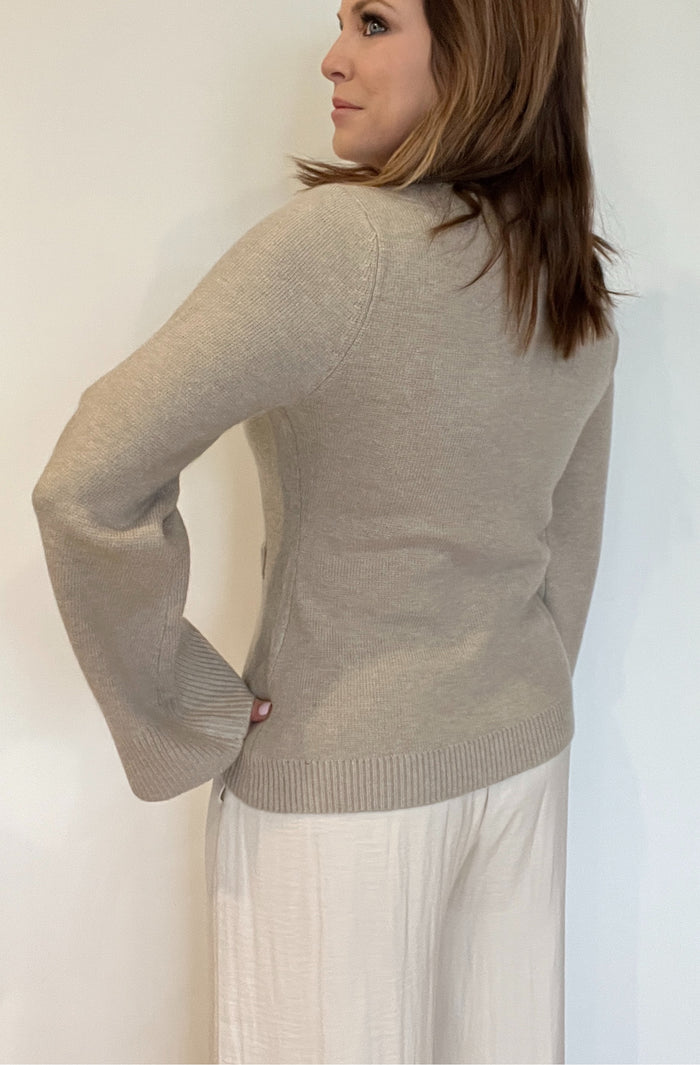 Tyler Cardigan-Beige-Final Sale