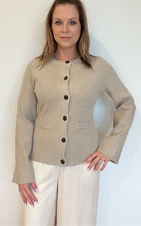 Tyler Cardigan-Beige-Final Sale