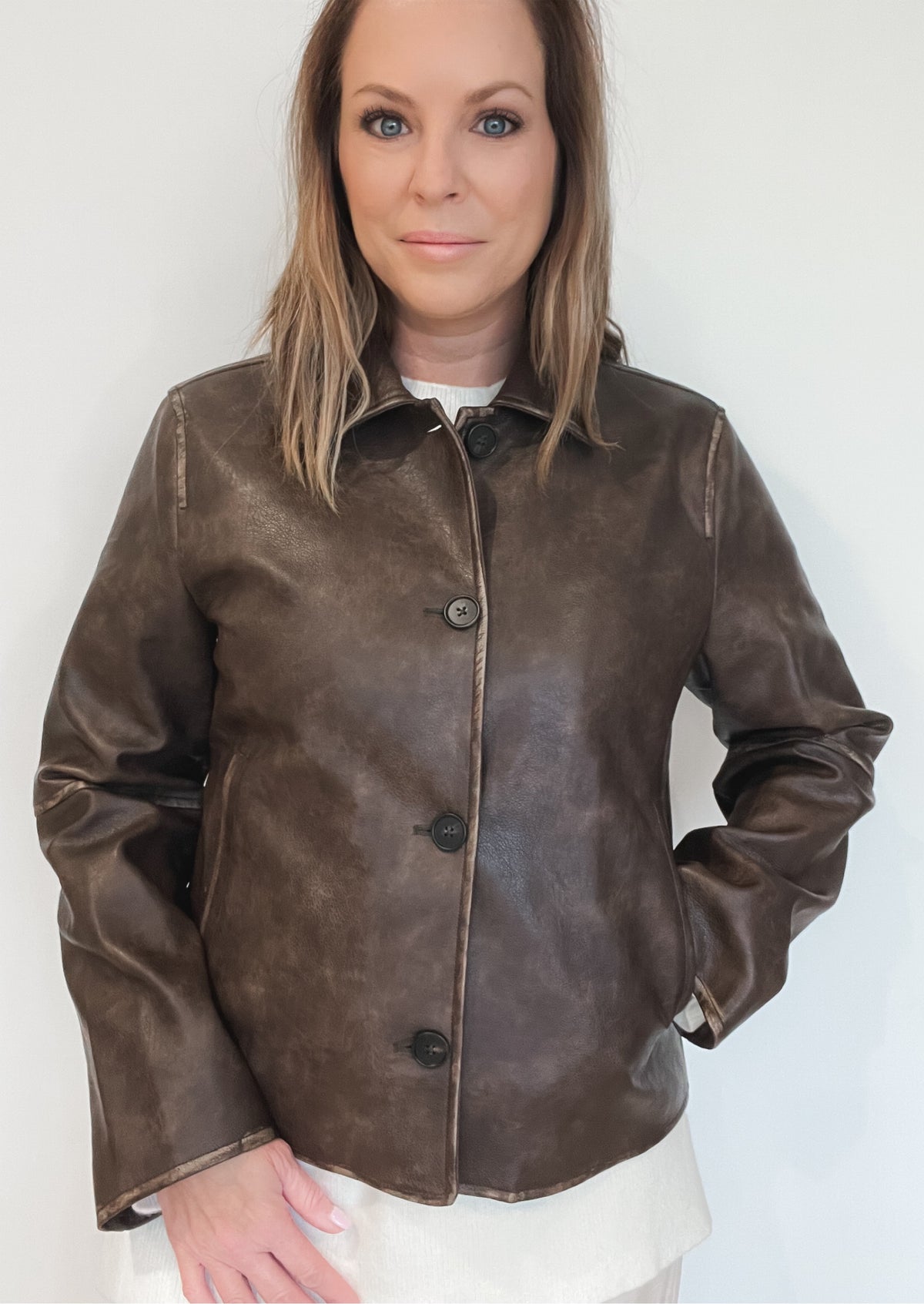 The Murphy Jacket-Washed Brown-Final Sale