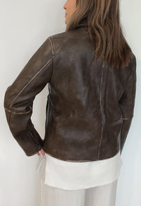 The Murphy Jacket-Washed Brown-Final Sale