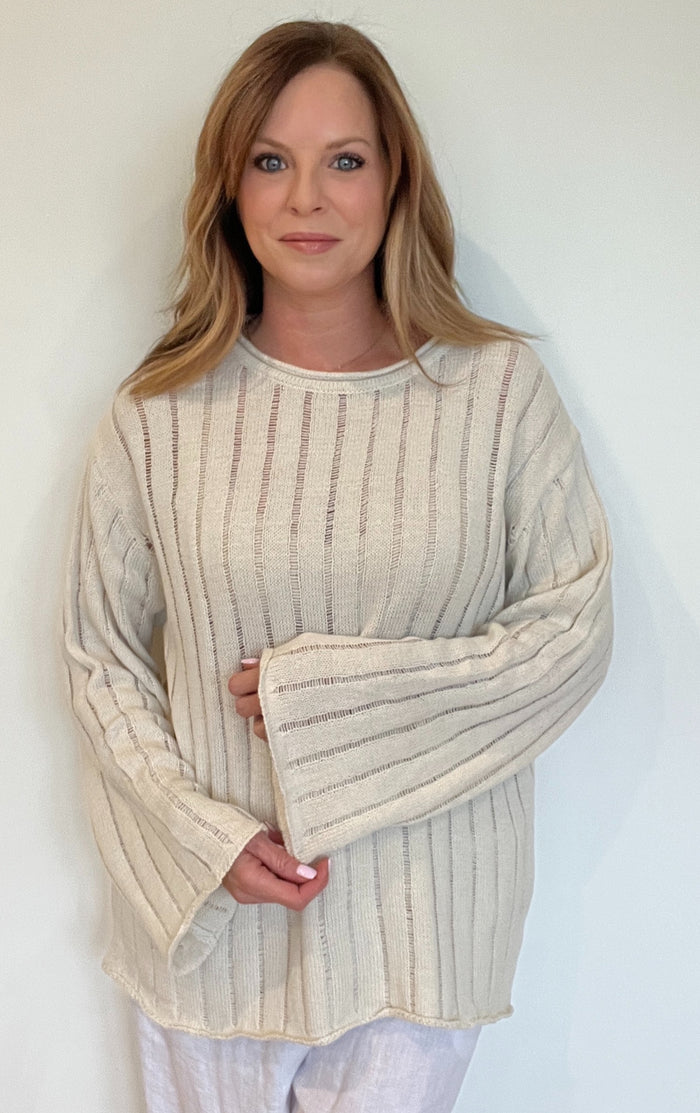 Warm Sands Sweater-Natural-Final Sale