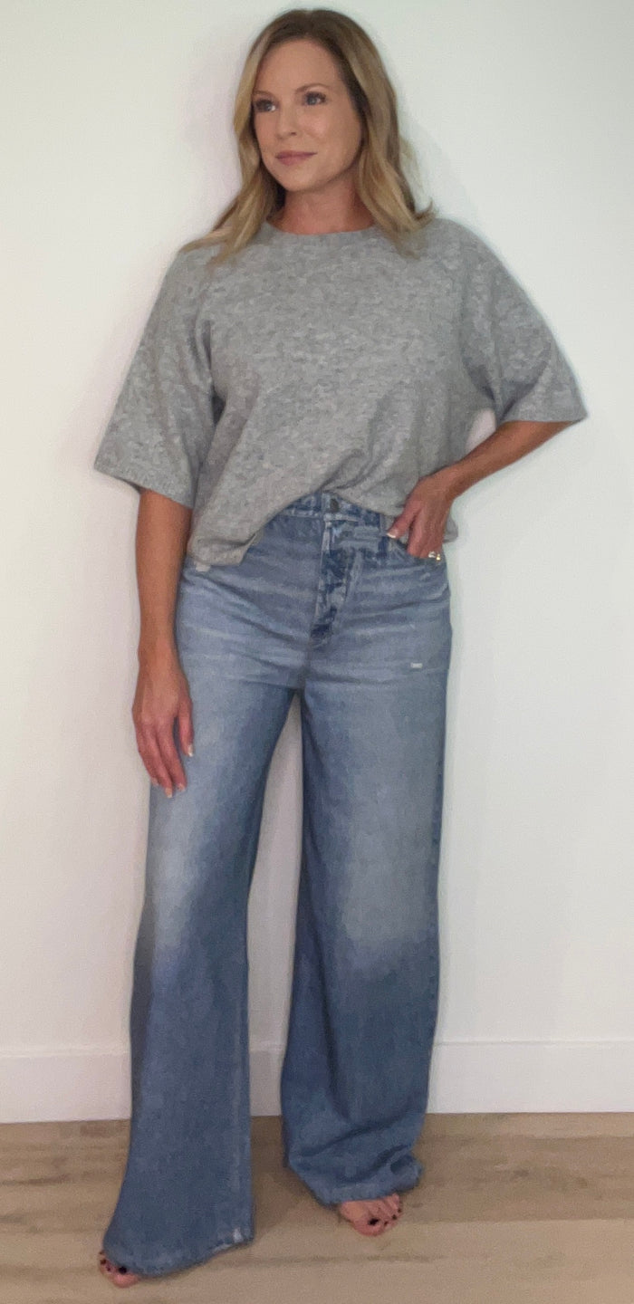 Sunday Faux Denim Terry Pants-