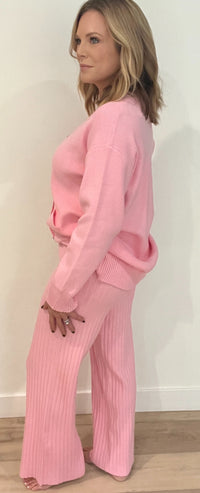 Emilia Knit Pants-Bubblegum-Final Sale
