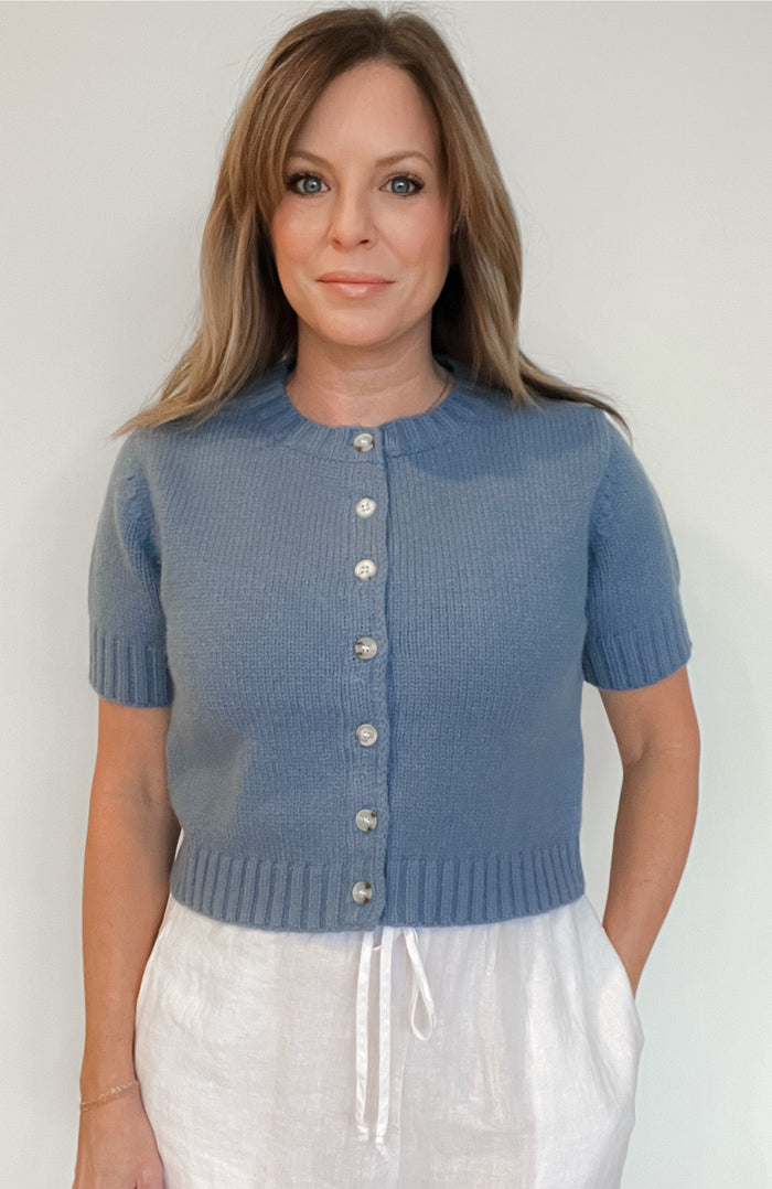Skyline Sweater Set-Blue-Final Sale
