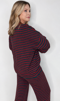 Merry & Bright Sweater-Green/Red