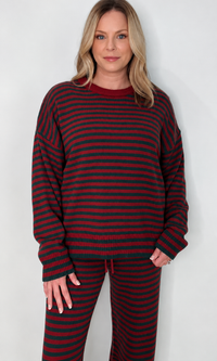 Merry & Bright Sweater-Green/Red