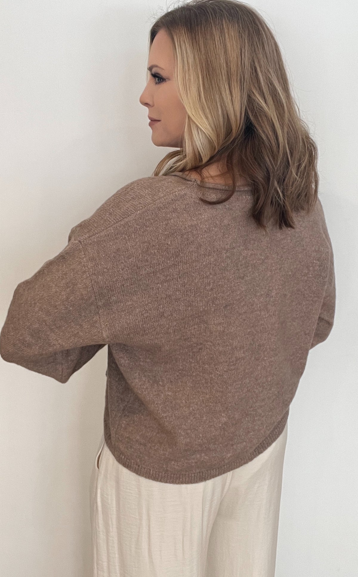 Coastal Sand Cardigan-Mocha