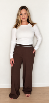 On The Move Pants-Chocolate