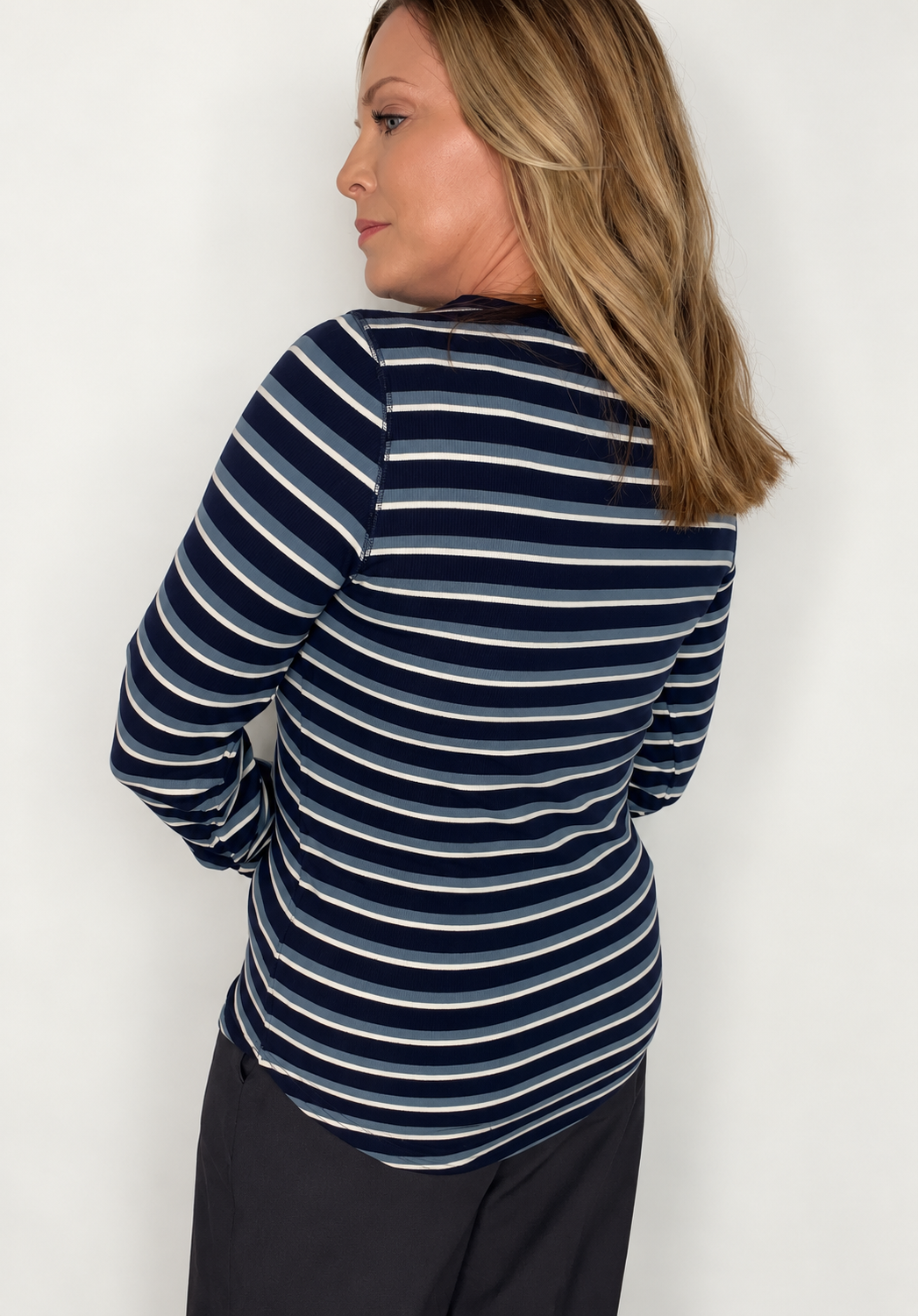 The Staple Top-Blue Stripe