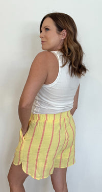 Poolside Cotton Short-Lemonade-Final Sale