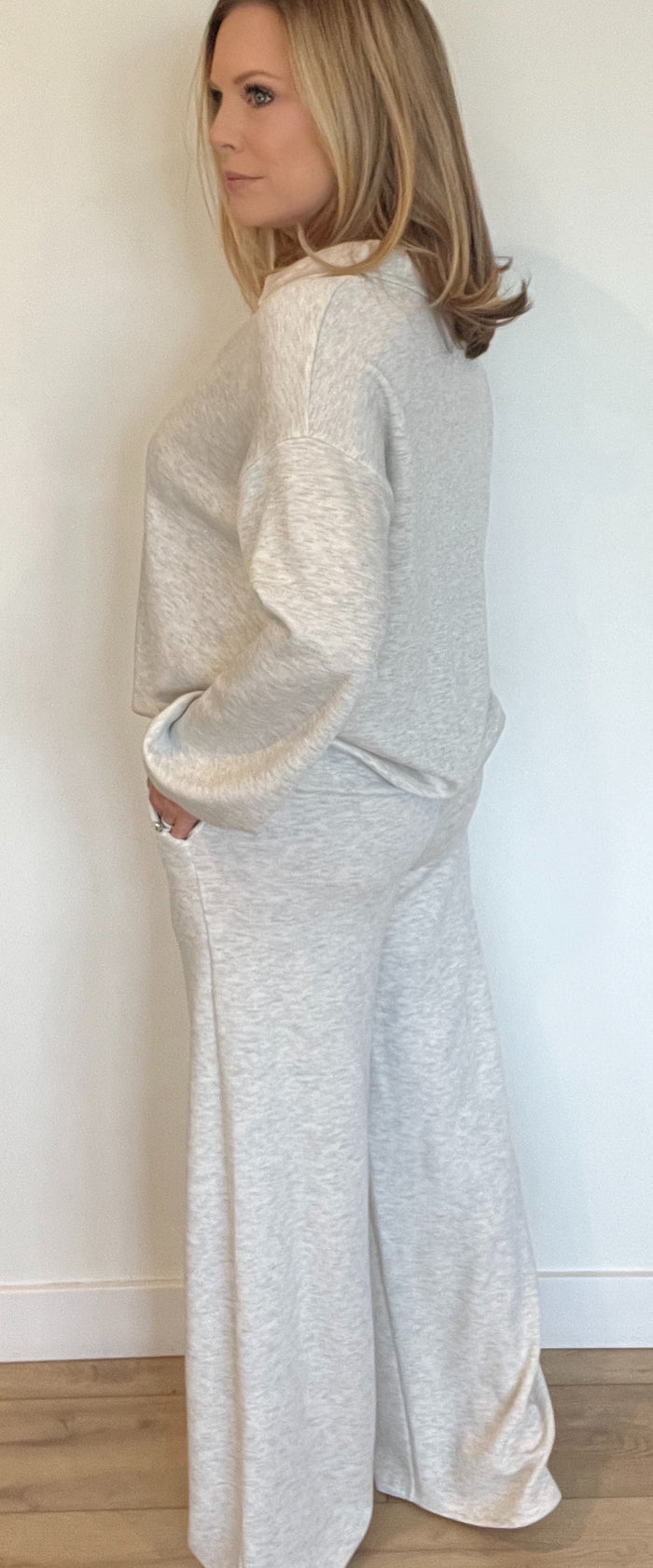 Off Duty Lounge Set-Light Grey-Final Sale