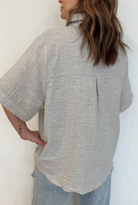 Grey Skies Cotton Top-Final Sale