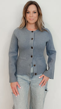 Tyler Cardigan-Blue-Final Sale