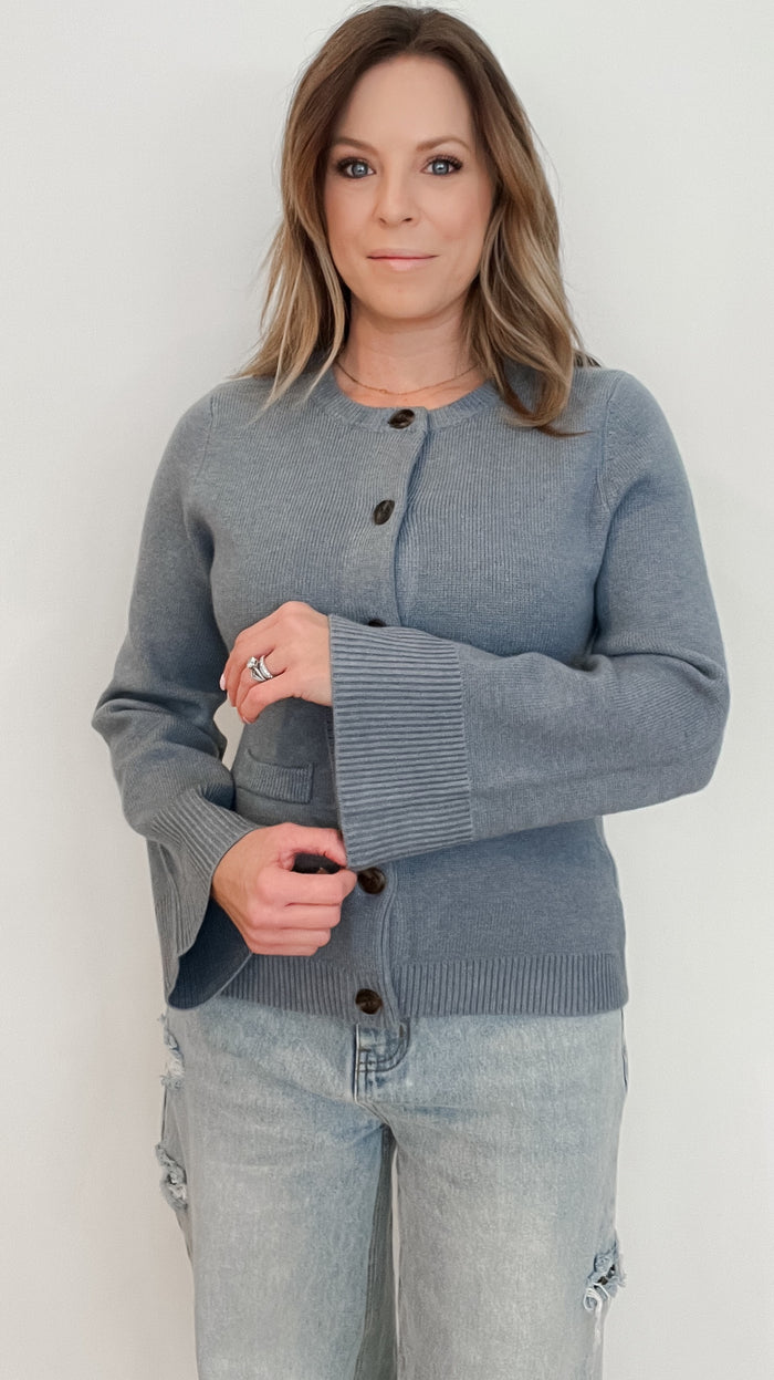 Tyler Cardigan-Blue-Final Sale