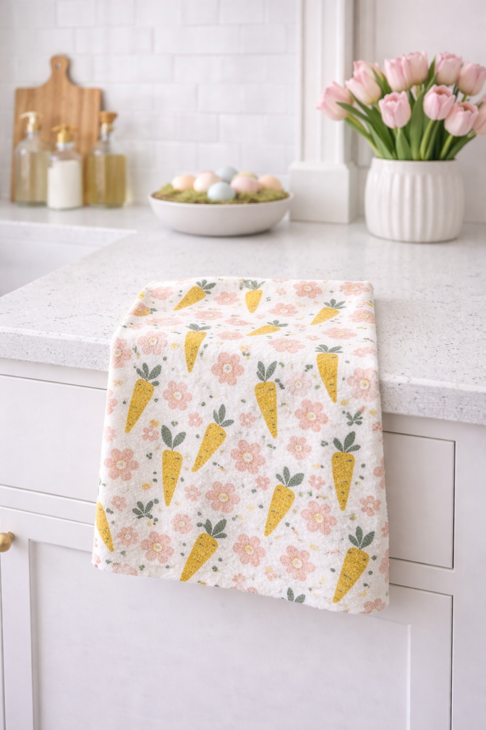 Carrot Patch Tea Towel