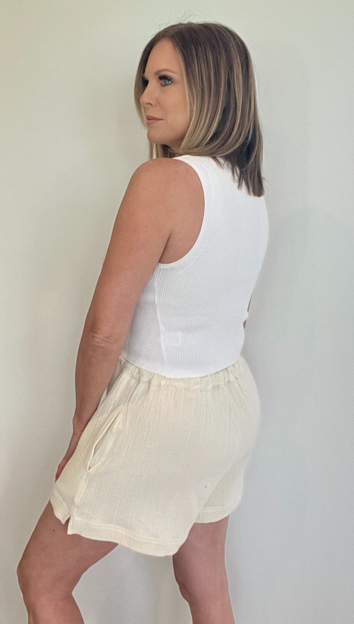 Josie Woven Shorts-Final Sale