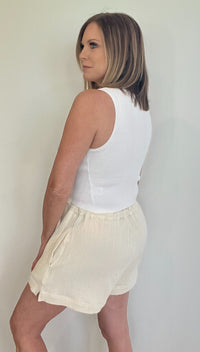 Josie Woven Shorts-Final Sale