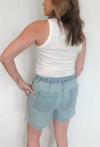 Luca Shorts-Light Wash