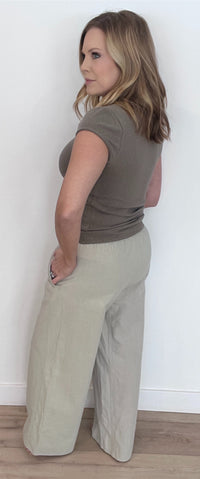 Sandbar Cotton Pants-Stone-Final Sale