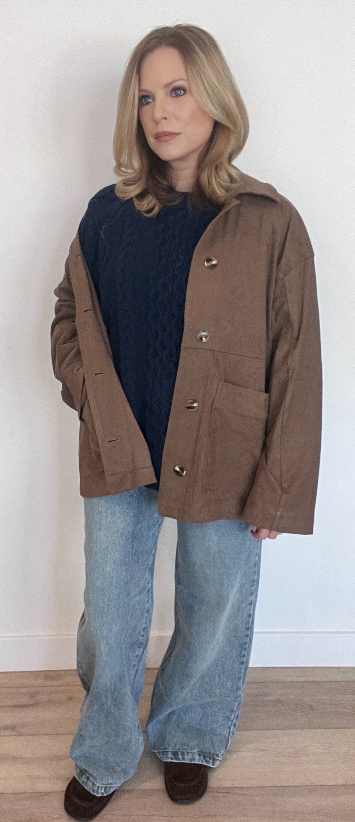 Dakota Suede Jacket-Brown