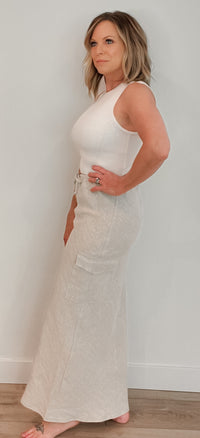 Farrah Linen Cargo Skirt-Final Sale