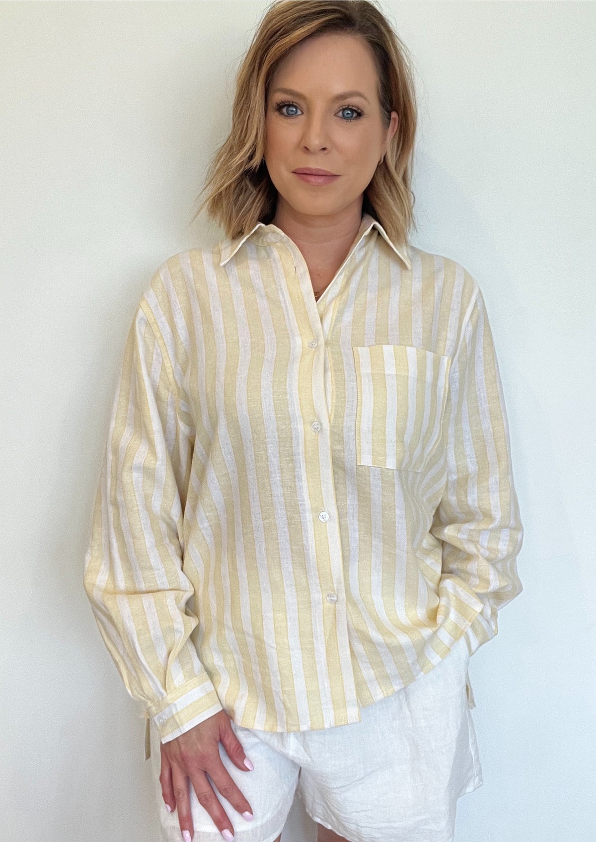 Sicily Stripe Button Down-Final Sale