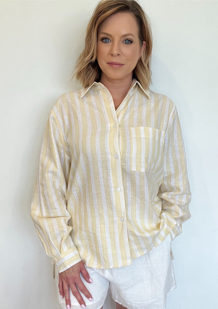 Sicily Stripe Button Down-Final Sale