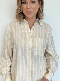 Sicily Stripe Button Down-Final Sale