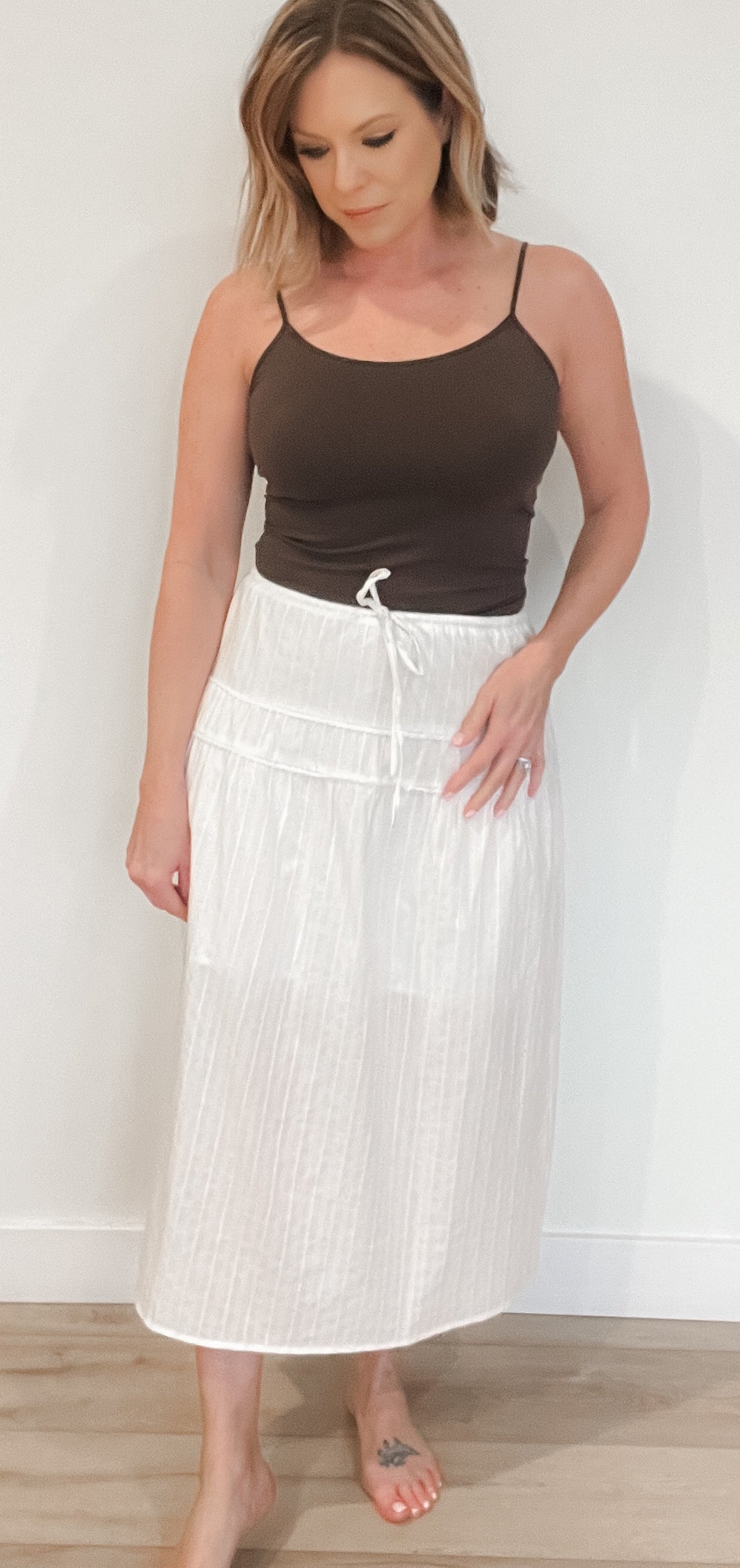 Keaton Skirt-White