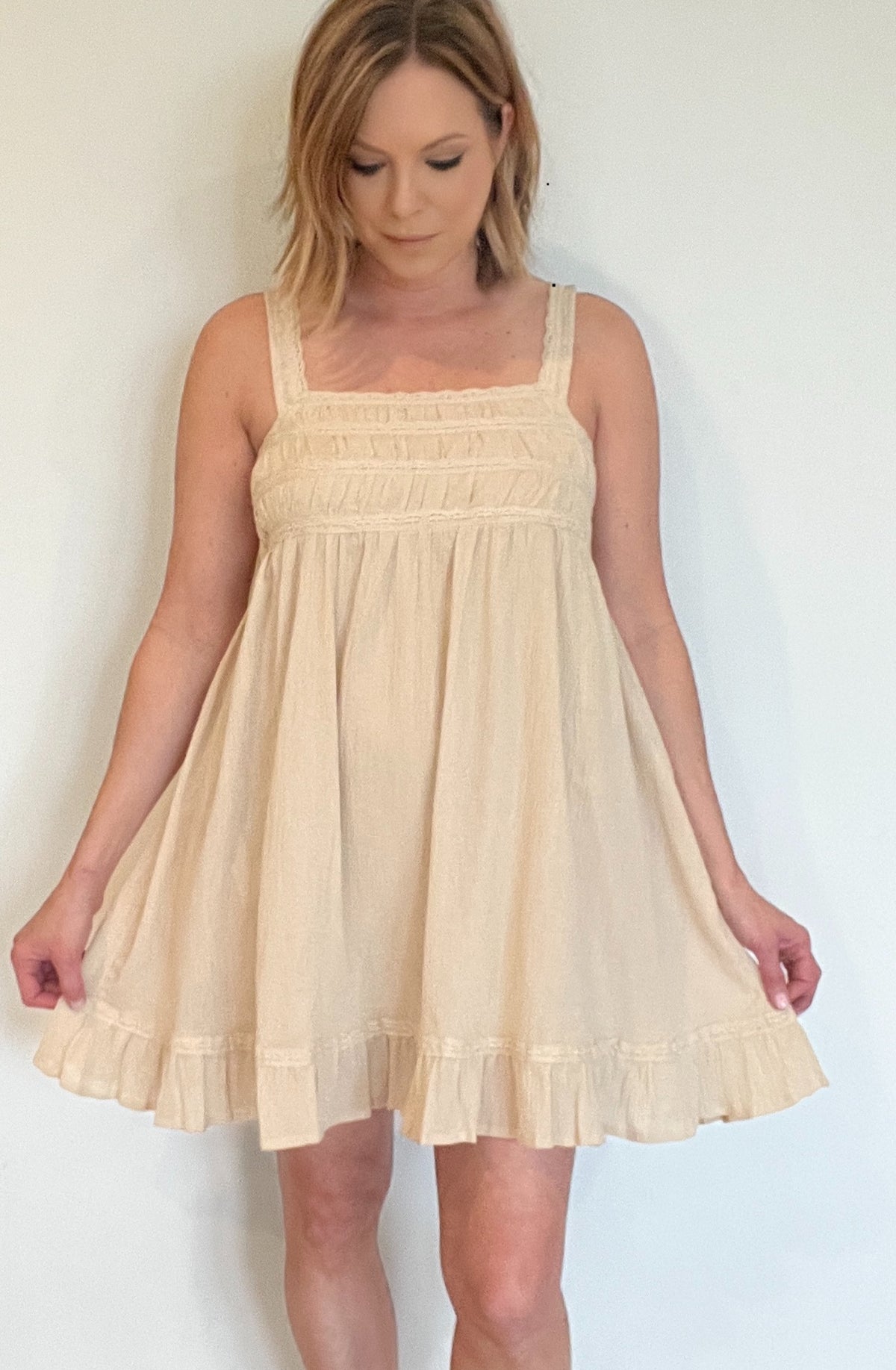 Sandy Cotton Dress-Final Sale