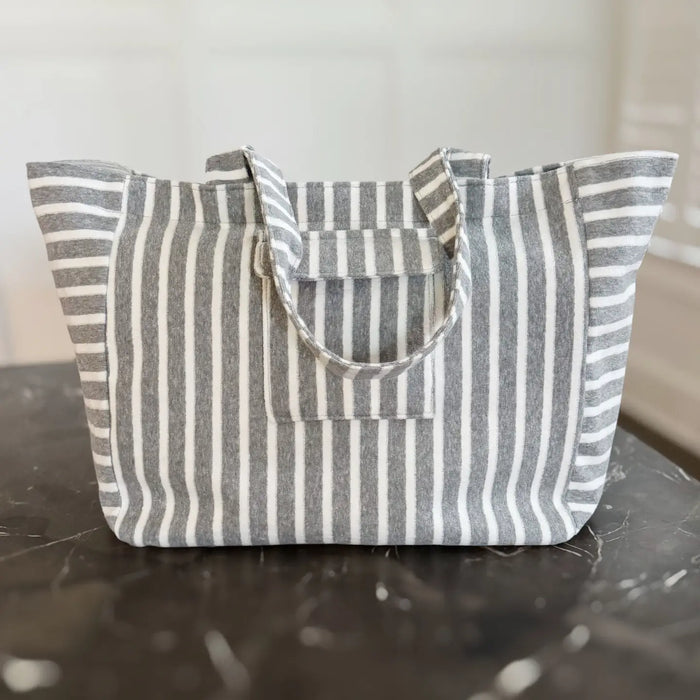 RESTOCKED-Beach Day Bag-Grey