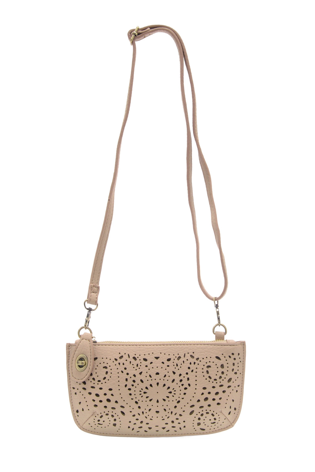 Simply Chic Clutch-Taupe Eyelet