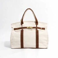 Preorder-The Fieldstone Canvas Tote-Brown