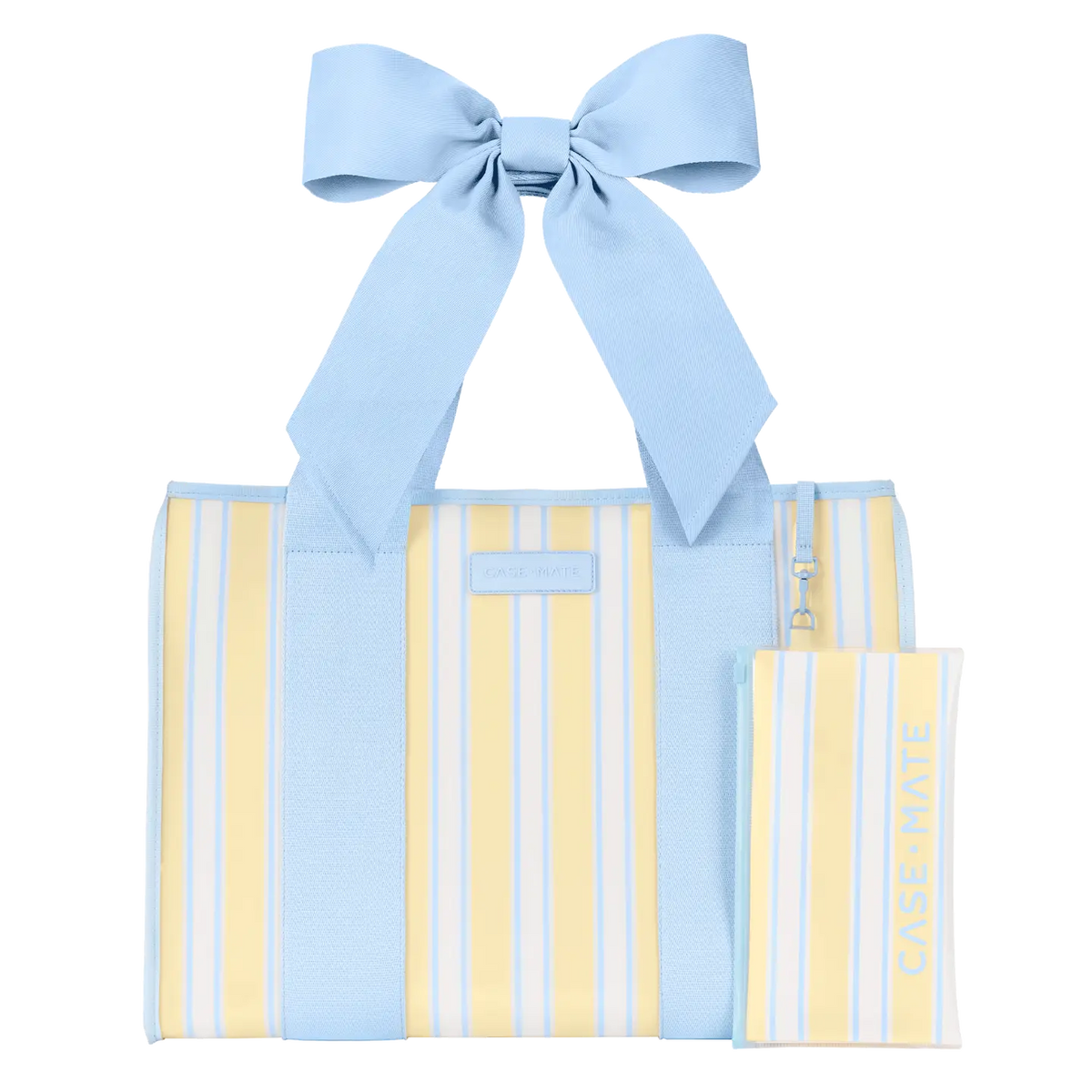 Cabana Stripe Bow Jelly Tote