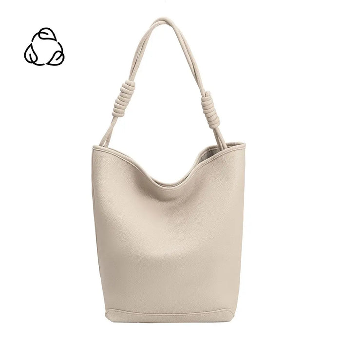 Adeline Vegan Leather Tote-Ivory -Final Sale