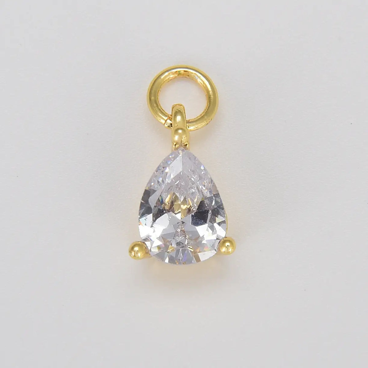 CZ Teardrop Charm
