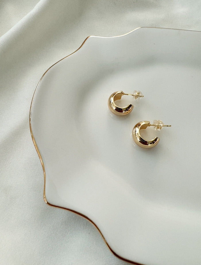 Chunky Mini Hoop Earrings