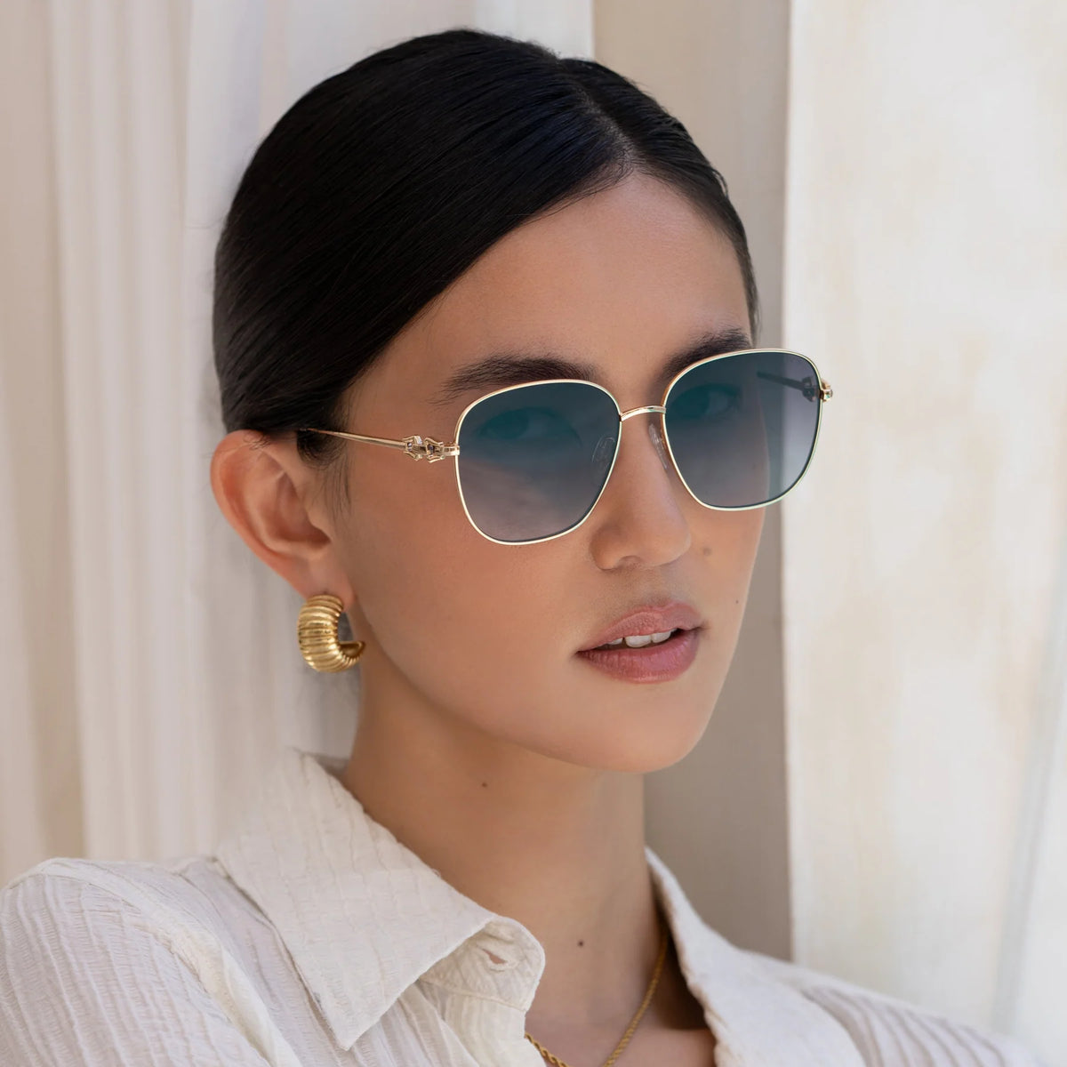Lea Sunglasses-Gold/Grey