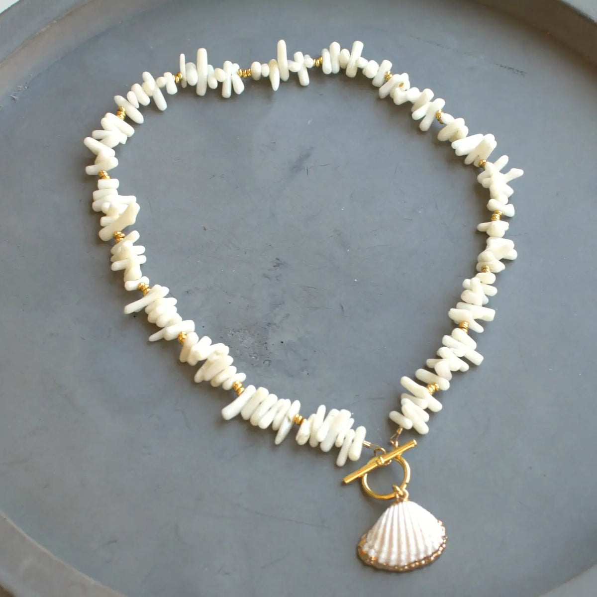 Coastal Shell Charm Necklace