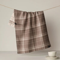 Oat Plaid Reversible Tea Towel