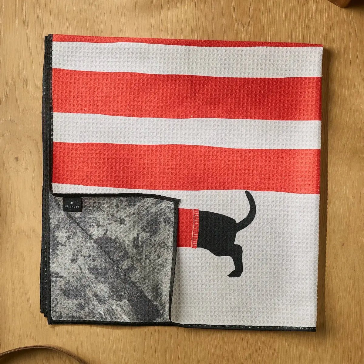 Holiday Stretch Dog Towel