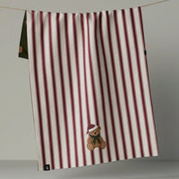 Christmas Bear Reversible Tea Towel