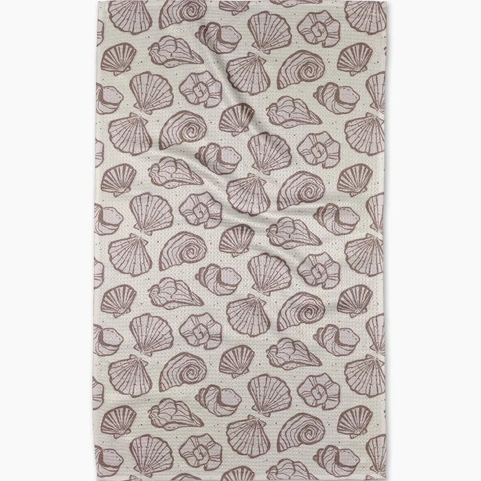 Coastal Seashells Tea Towel