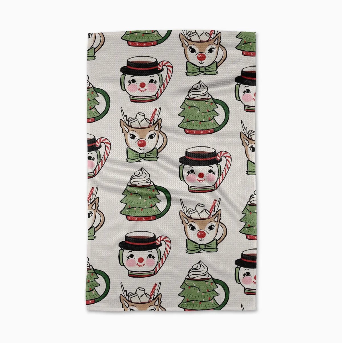 Vintage Mugs Tea Towel