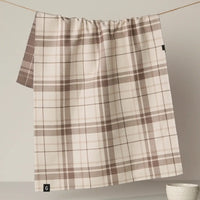 Oat Plaid Reversible Tea Towel