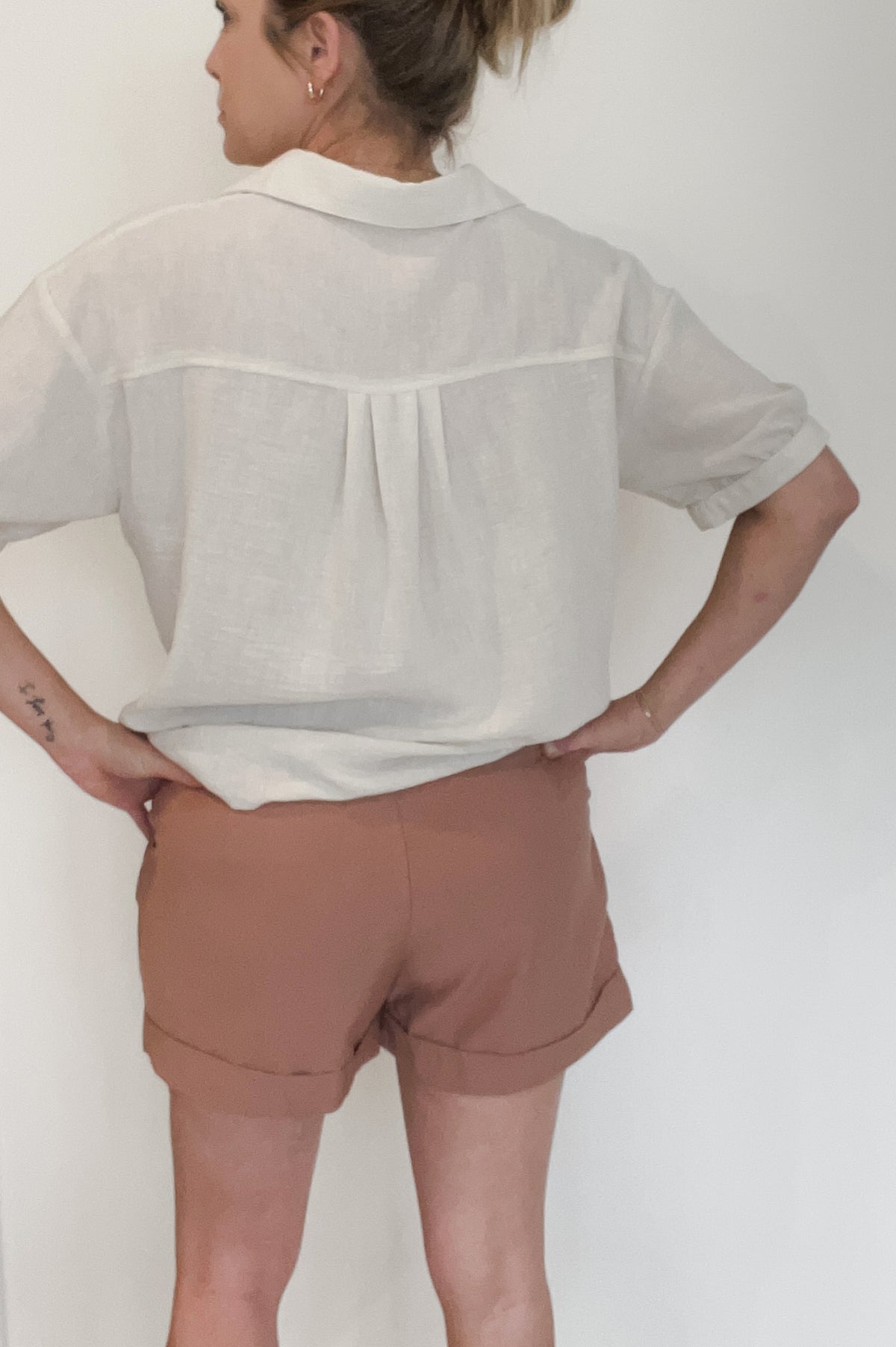 Siesta Pleated Shorts-Final Sale